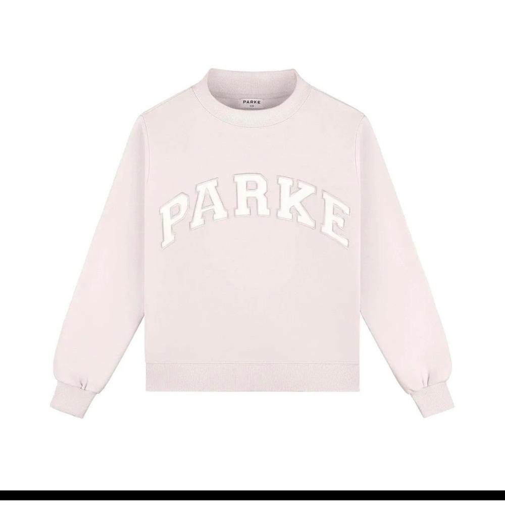 PARKE Valentines Varsity Mockneck- Lavender + White XXL New in Bag Heart Limited - Picture 6 of 16
